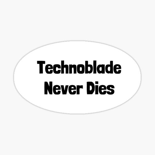 Technoblade never dies. Sticker for Sale by InniCat