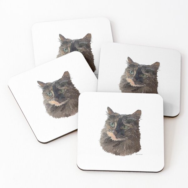 Item preview, Long Haired Calico Cat designed and sold by buzzcutart.