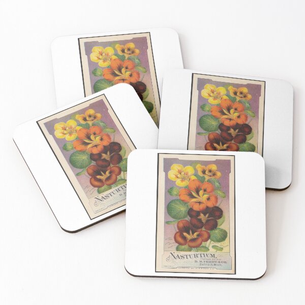 Item preview, Vintage Seed Pack Art Design Floral Art- Nasturtium designed and sold by BeaconMarketing.