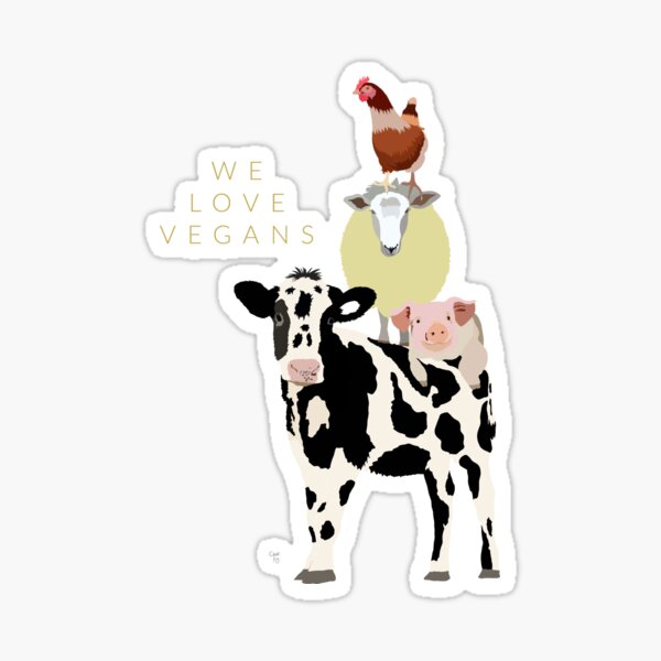 We Love Vegans Sticker