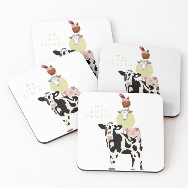 Item preview, We Love Vegans designed and sold by LovelyDayArt.