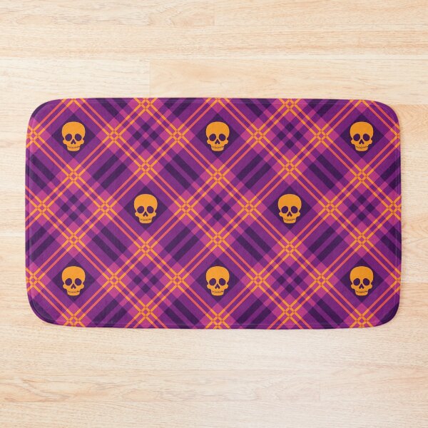 Item preview,  Skull Tartan Plaid in Warm Purple designed and sold by Paisley Yazel.
