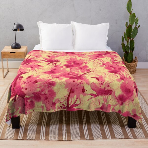 Item preview, Glowflowers Vanilla Raspberry · Seamless Pattern designed and sold by Susanne Margarete Lutz.
