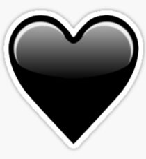 black heart emoji Sticker