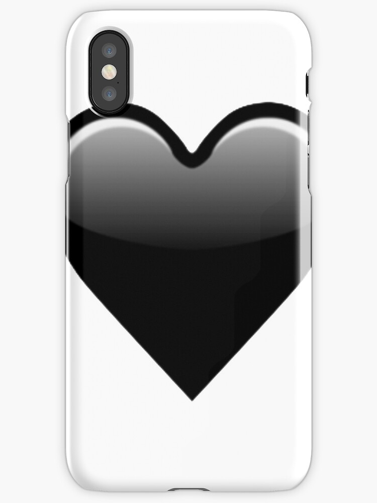 "schwarzes Herz Emoji" iPhone-Hüllen & Cover von Mia ...