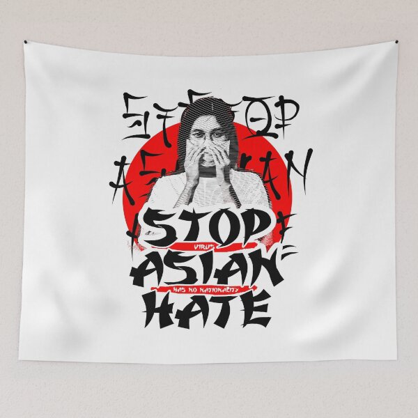 Item preview, Stop Asian hate! Stop racism | support Asian community designed and sold by Svinil.