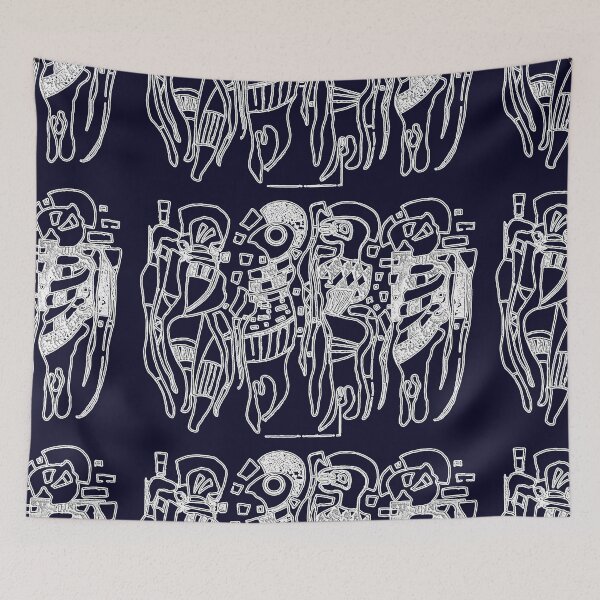 Item preview, Four figures on three squares, Kandinsky designed and sold by neteor.