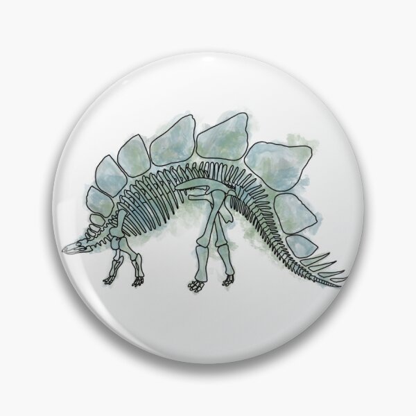 Item preview, stegosaurus watercolor designed and sold by Winosaurdesigns.