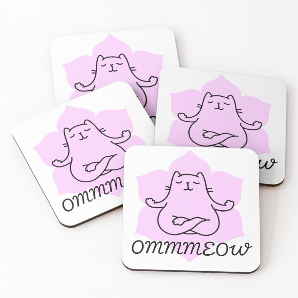 Item preview, Ommmeow funny yoga cat designed and sold by Yogawoman.
