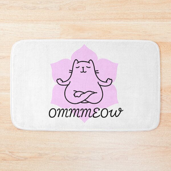 Item preview, Ommmeow funny yoga cat designed and sold by Yogawoman.