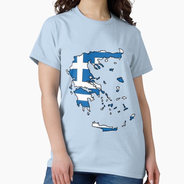 Item preview, Greece Map With Greek Flag designed and sold by Havocgirl.