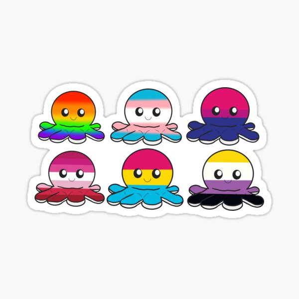 LGBTQ Octopus Sticker Pack Sticker