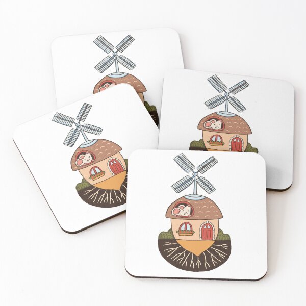 Item preview, Cute mouse in wind powered house - renewable energy designed and sold by romicajones.