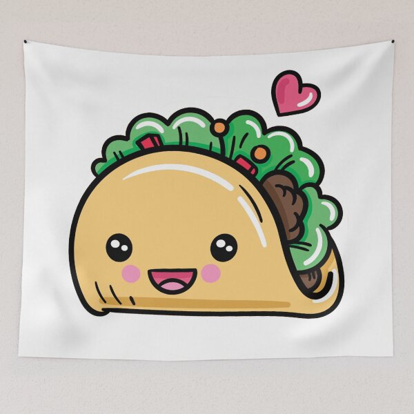 Artikelvorschau, Kawaii Taco entworfen und verkauft von KawaiiFoodArt.