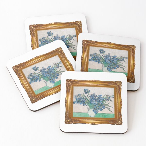 Item preview, Irises by Van Gogh In A Gold Frame designed and sold by PaulinaS.