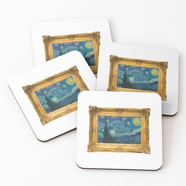 Item preview, The Starry Night by Van Gogh In A Gold Frame designed and sold by PaulinaS.