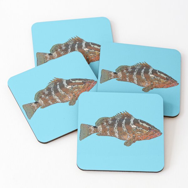 Item preview, Nassau Grouper Black Alternate Design designed and sold by designsasstultd.