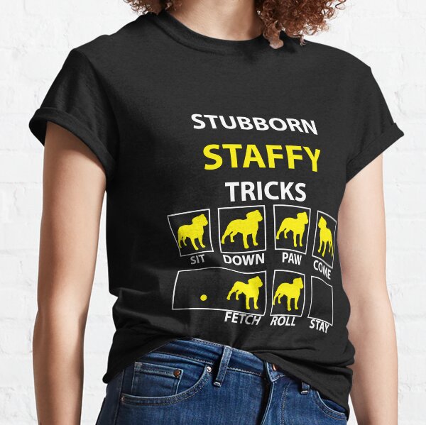 Item preview, Stubborn Staffy Tricks designed and sold by TheresPawprints.