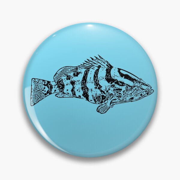 Item preview, Nassau Grouper Black Design designed and sold by designsasstultd.