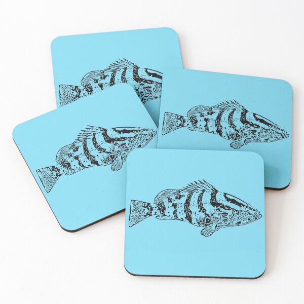 Item preview, Nassau Grouper Black Design designed and sold by designsasstultd.