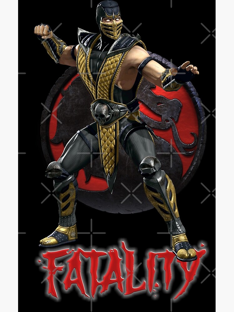 Team Scorpion Fatality Official Mortal Kombat Pro Kompetition Poster for  Sale by pannolinno