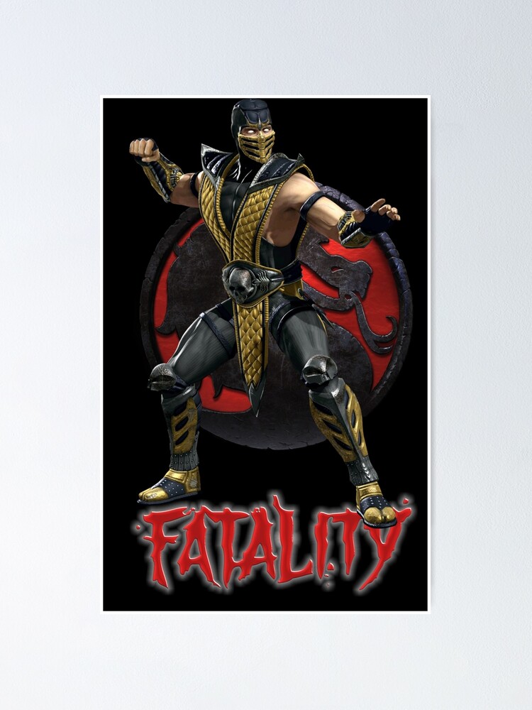 Team Scorpion Fatality Official Mortal Kombat Pro Kompetition Poster for  Sale by pannolinno