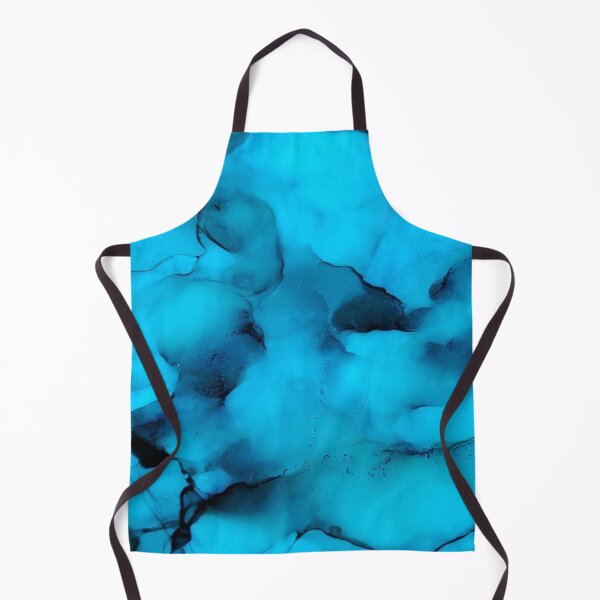Item preview, Alcohol Ink Abstract Turquoise Night designed and sold by Jean-Marie-Art.