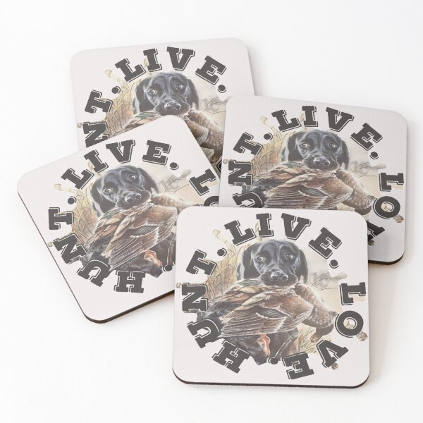 Item preview, Live, Love, Hunt, Black Lab with Duck in Mouth Design designed and sold by LifeCrush.
