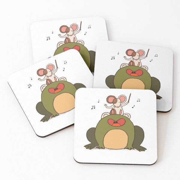 Item preview, Mouse and Frog duet singing together - Our Planet Week designed and sold by romicajones.