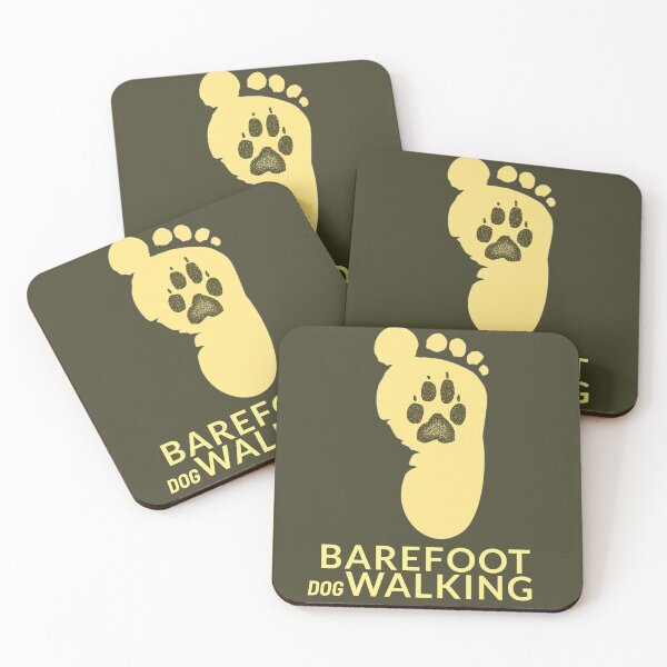 Item preview, Funny barefoot (dog) walking design . designed and sold by NobelFashion.