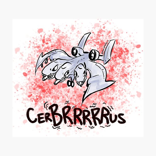 Item preview, CerBRRRRRus! The mythical A-10 with 3 heads! designed and sold by DoodleComics.