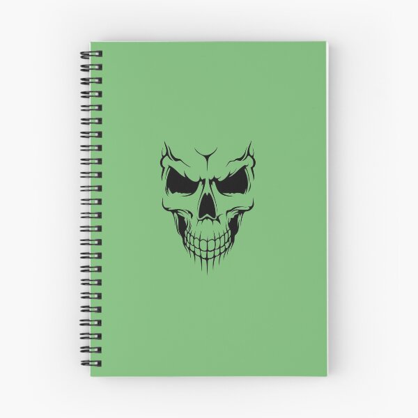 Item preview, Skull in black and green designed and sold by NatureStudioArt.