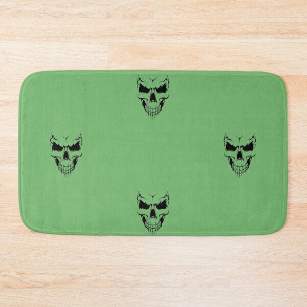 Item preview, Skull in black and green designed and sold by NatureStudioArt.