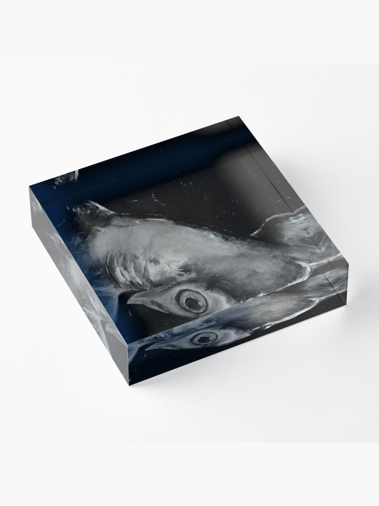 Alternate view of Hammerhead Shark Painting Acrylic Block