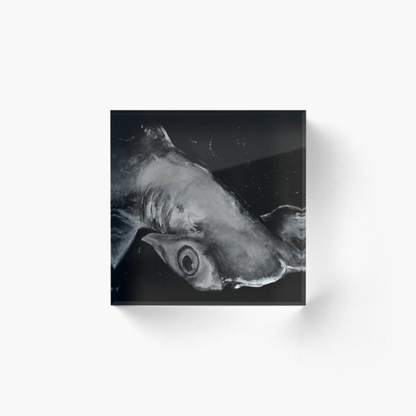 Hammerhead Shark Painting Acrylic Block