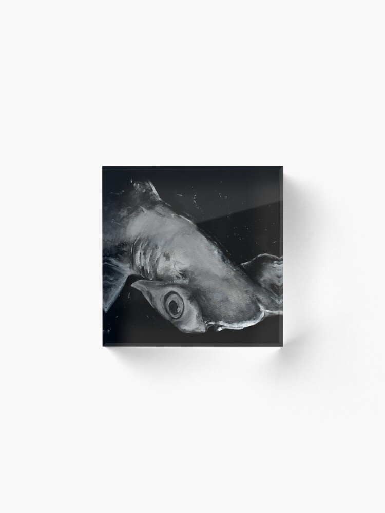 Alternate view of Hammerhead Shark Painting Acrylic Block