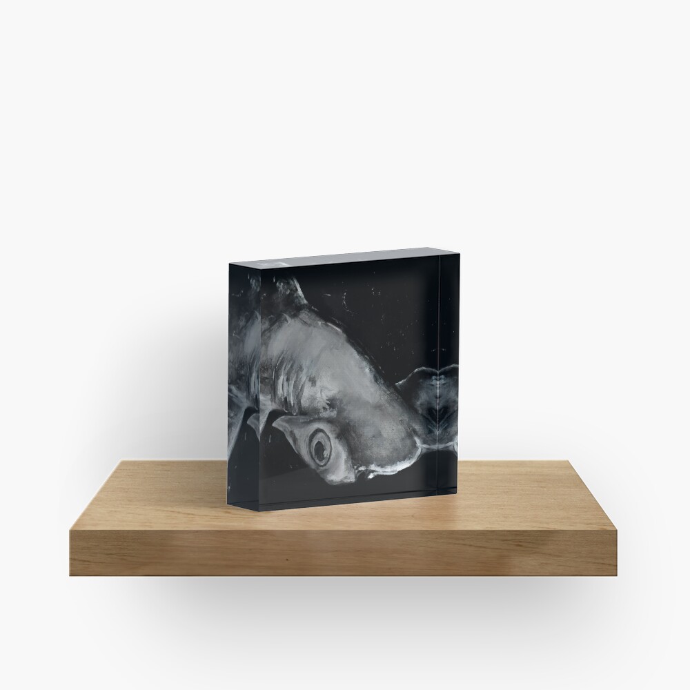 Hammerhead Shark Painting Acrylic Block