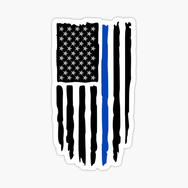 TRUMP PUNISHER PATCH: Blue Line American Flag - Chicago Cop Shop