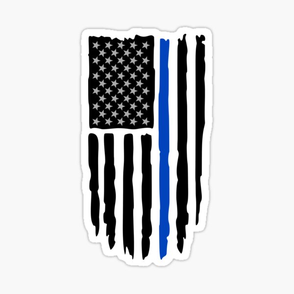 TBL USA Patch - Thin Blue Line Flag Design in Colored or Black and White  Versions - Thin Blue Line America in White Letters