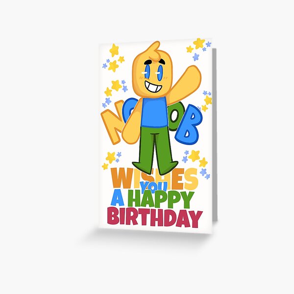 Roblox For Kids Greeting Cards Redbubble - congratulations pew roblox id
