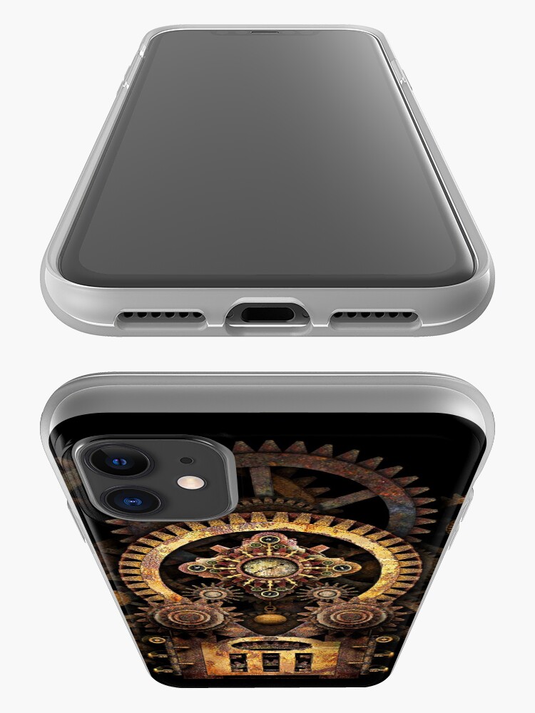 Alternate view of Infernal Steampunk Vintage Machine #2B iPhone Case & Cover