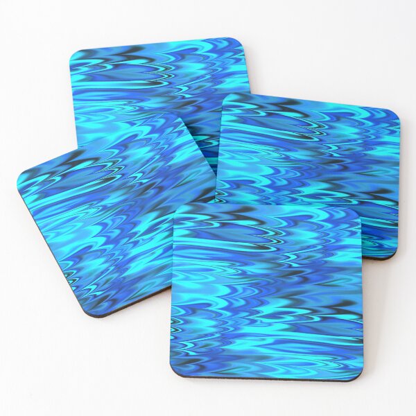Item preview, Blue Fractal Zigzag Waves  designed and sold by Sybille-Yates.