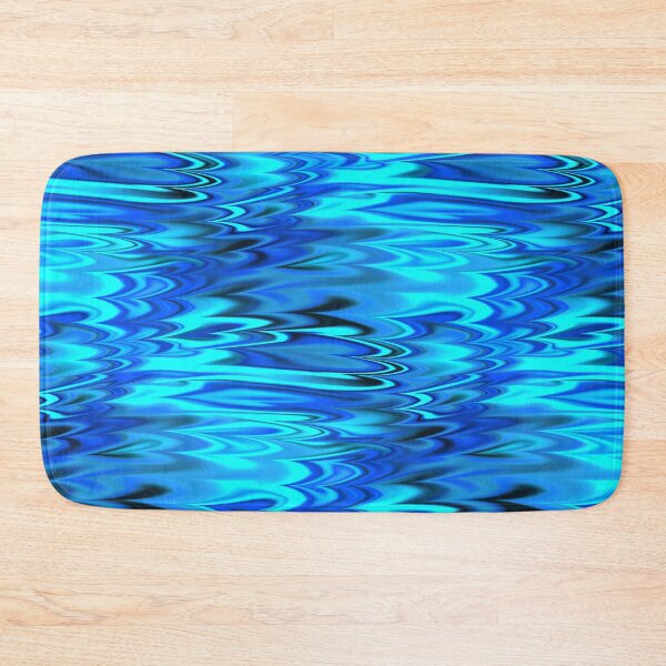 Item preview, Blue Fractal Zigzag Waves  designed and sold by Sybille-Yates.
