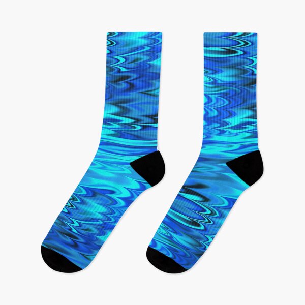 Item preview, Blue Fractal Zigzag Waves  designed and sold by Sybille-Yates.