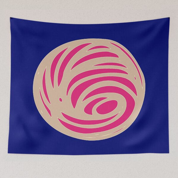 Item preview, Swirly planet icon, pink and gold on midnight blue designed and sold by Susan Marie Williams.