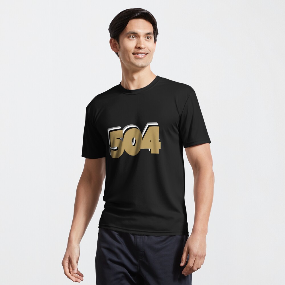 New Orleans Saints 504 Essential T-Shirt for Sale by Sarahluue