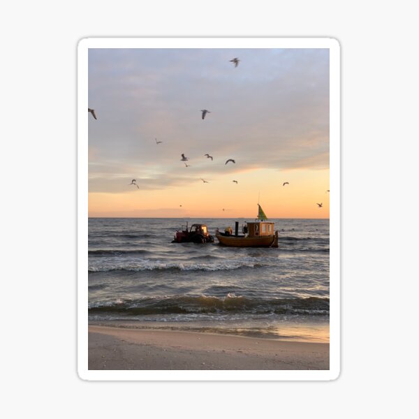 Routes to work on the Baltic Sea, Usedom Sticker