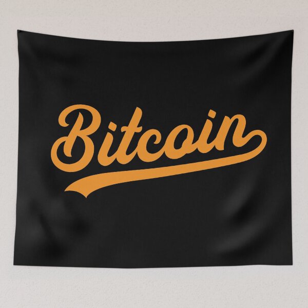 Item preview, Secuencia de comandos cursiva de Bitcoin Btc Crypto Cryptocurrency designed and sold by JustLivinLife.