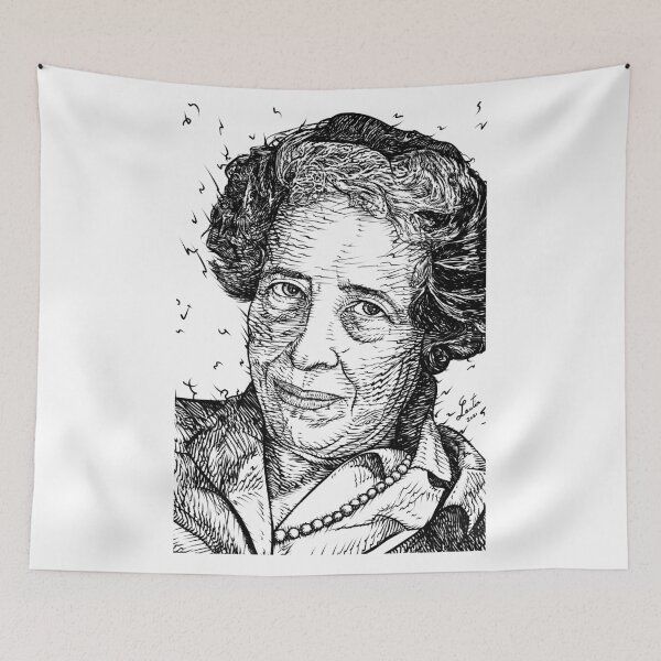 Item preview, HANNAH ARENDT ink portrait .2 designed and sold by lautir.