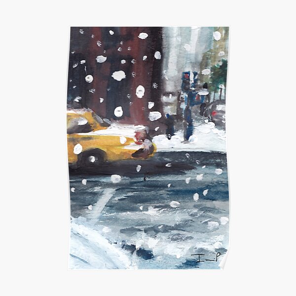 SNOW IN NYC Poster